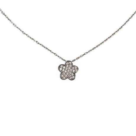 Colier Argint 925 Floare Zirconii 40 Cm