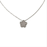 Colier Argint 925 Floare Zirconii 40 Cm