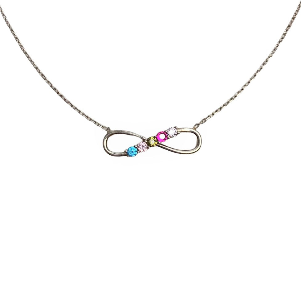 Colier Argint 925, Infinit Cu Zirconii E 40 Cm