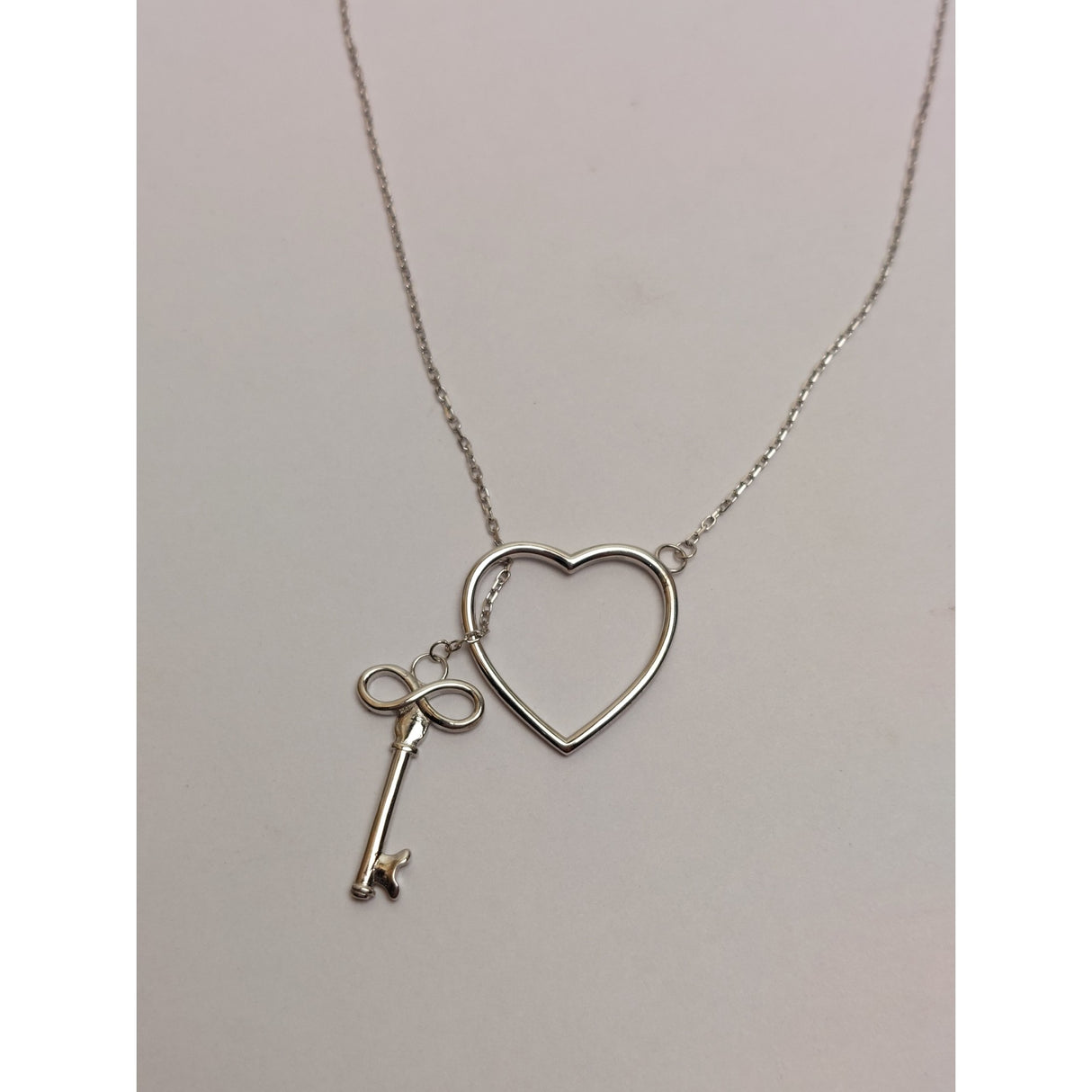 Colier Argint 925 Inima Si Cheie, Jolie Silver, 2.3G