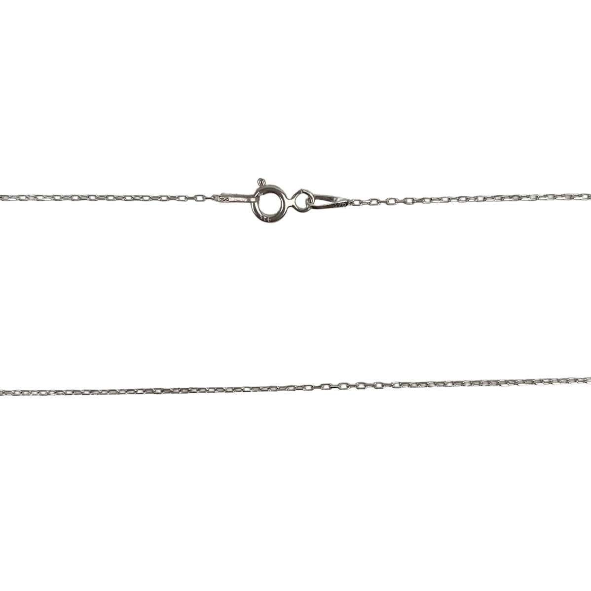 Colier Din Argint 925, 3 Zirconii 42 Cm
