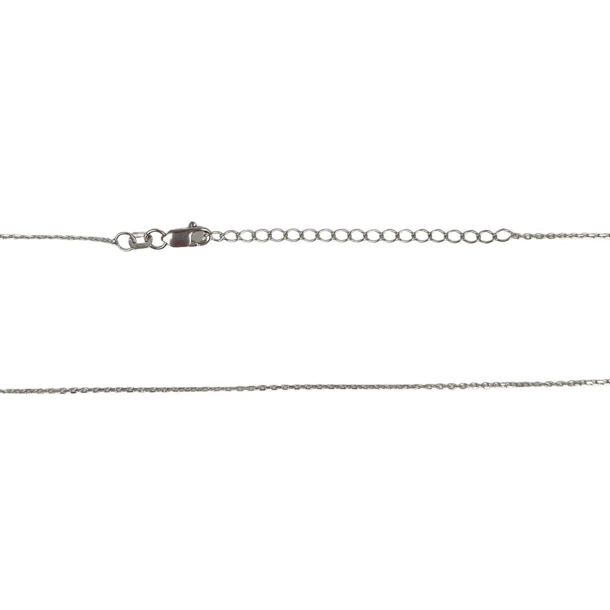 Colier Din Argint 925, Cerc Cu Fulgi Cu Zirconii 40 + 5 Cm