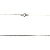 Colier Din Argint 925, Inima Plata 40 Cm