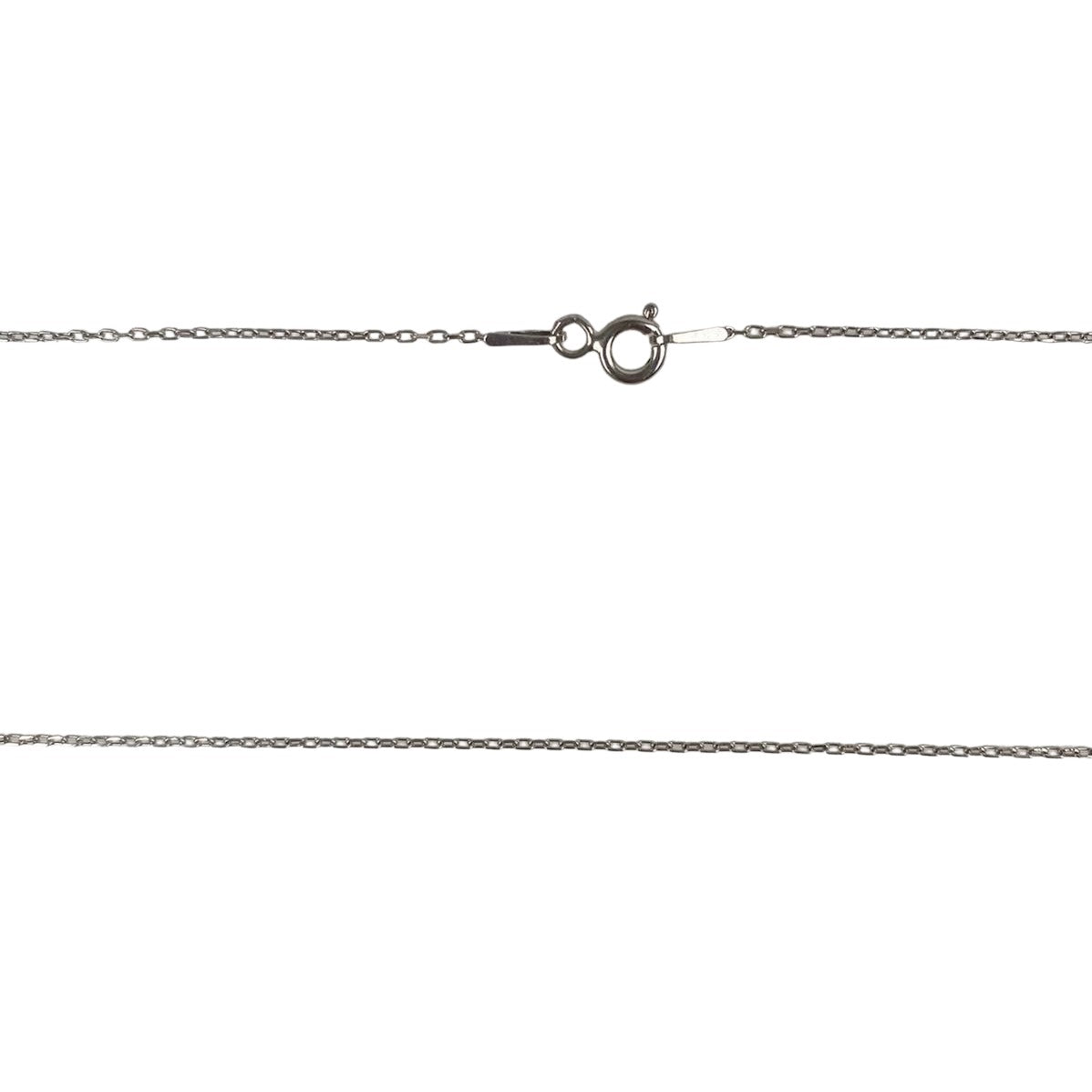 Colier Din Argint 925, Lacat Cu Zirconii E 42 Cm