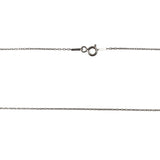 Colier Din Argint 925, Lacat Cu Zirconii E 42 Cm