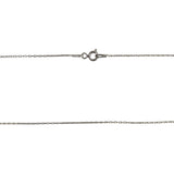Colier Din Argint 925, Lacat Cu Zirconii 42 Cm