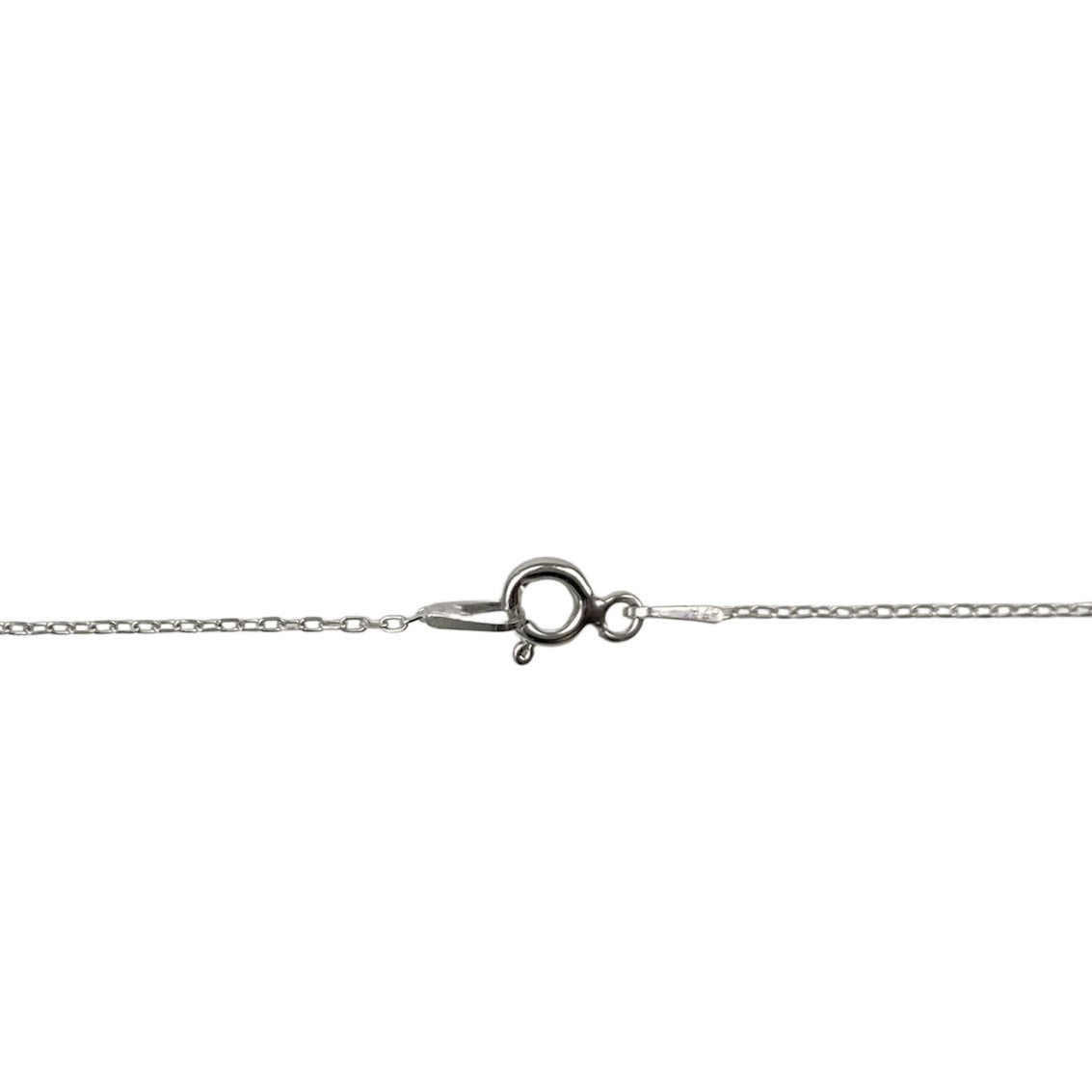 Colier Din Argint 925, Pisica Email 42 Cm