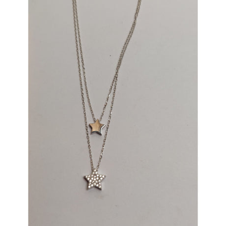 Colier Dublu din Argint Stelute, Jolie Silver, 3.1g. 1 cm x 1cm