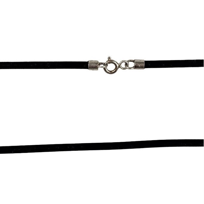 Colier Unisex Din Silicon Si Argint 925 46 Cm