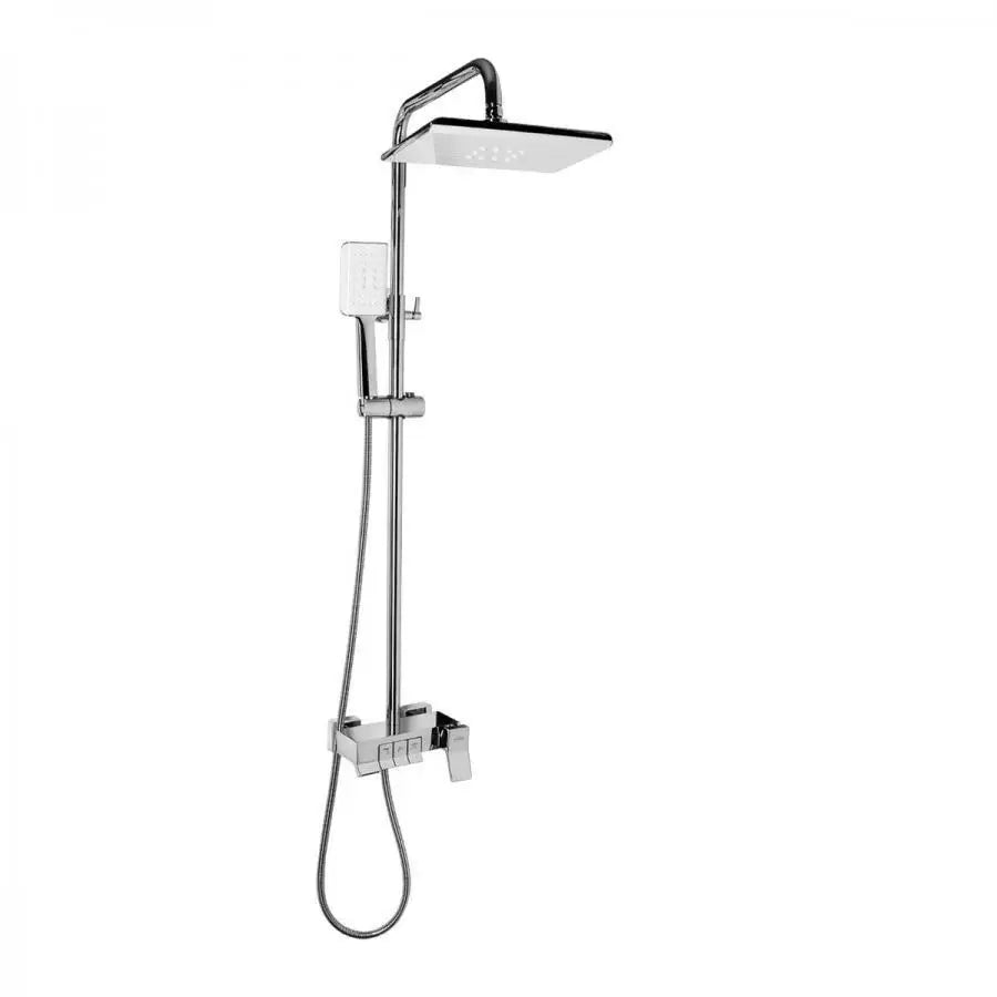 Coloana Dus Cu Para Si Palarie Reglaj, Alama Sanitara, Crom - vivimall.ro