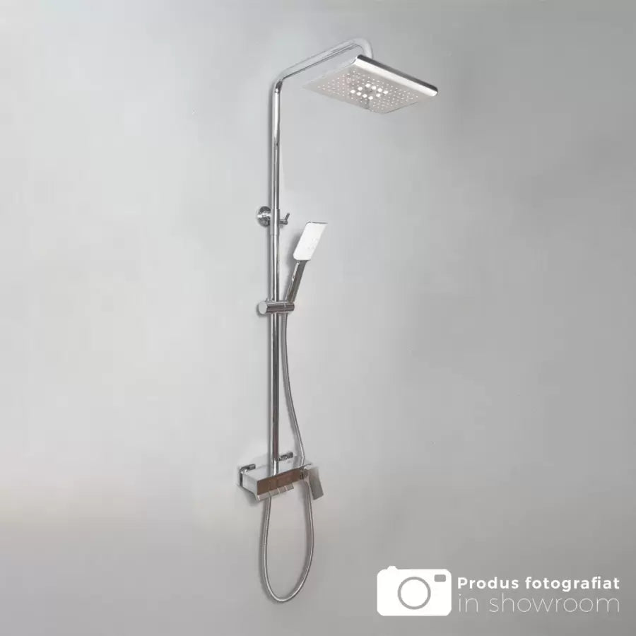Coloana Dus Cu Para Si Palarie Reglaj, Alama Sanitara, Crom - vivimall.ro