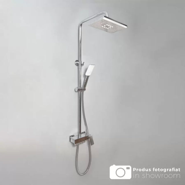 Coloana Dus Cu Para Si Palarie Reglaj, Alama Sanitara, Crom - vivimall.ro