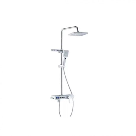 Coloana Dus Afisaj Lcd Inox Alb Sjg/007 - vivimall.ro