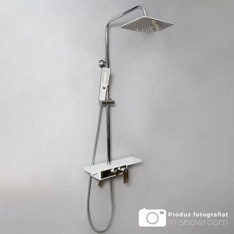 Coloana Dus, Afisaj Lcd, Inox, Alb/ - vivimall.ro