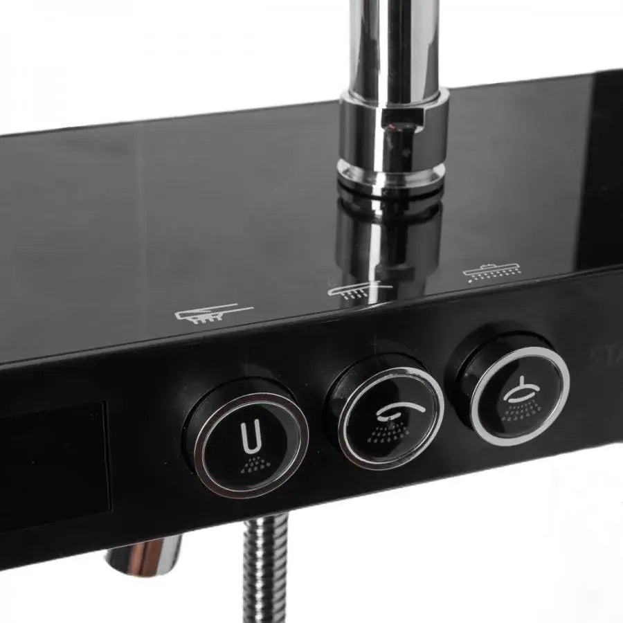 Coloana Dus Afisaj Lcd Inox Negru Sjg/003 - vivimall.ro