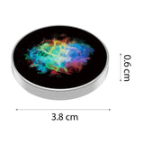 Spinner metalic Flippy ținut în mână, demonstrare dimensiune ergonomică 3.8 x 3.8 cm, 44 grame