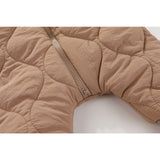 Combinezon de Iarna, Flippy, pentru Bebelusi, din Bumbac, cu Urechi, Mansete Elastice, Unisex, 66 cm, Maro