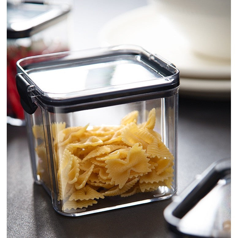 Recipient Din Plastic, Pentru Alimente/Obiecte, Inchidere Ermetica, 10.2 X 9.8 Cm, 700 Ml, Transparent - vivimall.ro