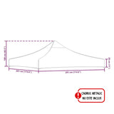 Copertina pentru Pavilion, Flippy, Acoperis Cort, Pliabil, Copertina Rezistenta 420D, 185 g/m2, Protectie Ideala la Soare si Ploaie, 3 x 3 m, Alb - vivimall.ro