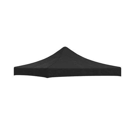Copertină pavilion cort pliabil Flippy 3x3 m, material 420D negru, vedere frontală completă
