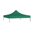 Copertină pavilion Flippy 3x3 m verde, material 420D rezistent, vedere frontală