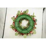 Coronita De Craciun Pentru Usa, 40 Cm, Pvc, Artificiala, Decorata, Cu Led, Interior/Exterior