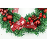 Coronita De Craciun Pentru Usa, Rosu/, 35 Cm, Pvc, Artificiala, Decorata, Interior/Exterior