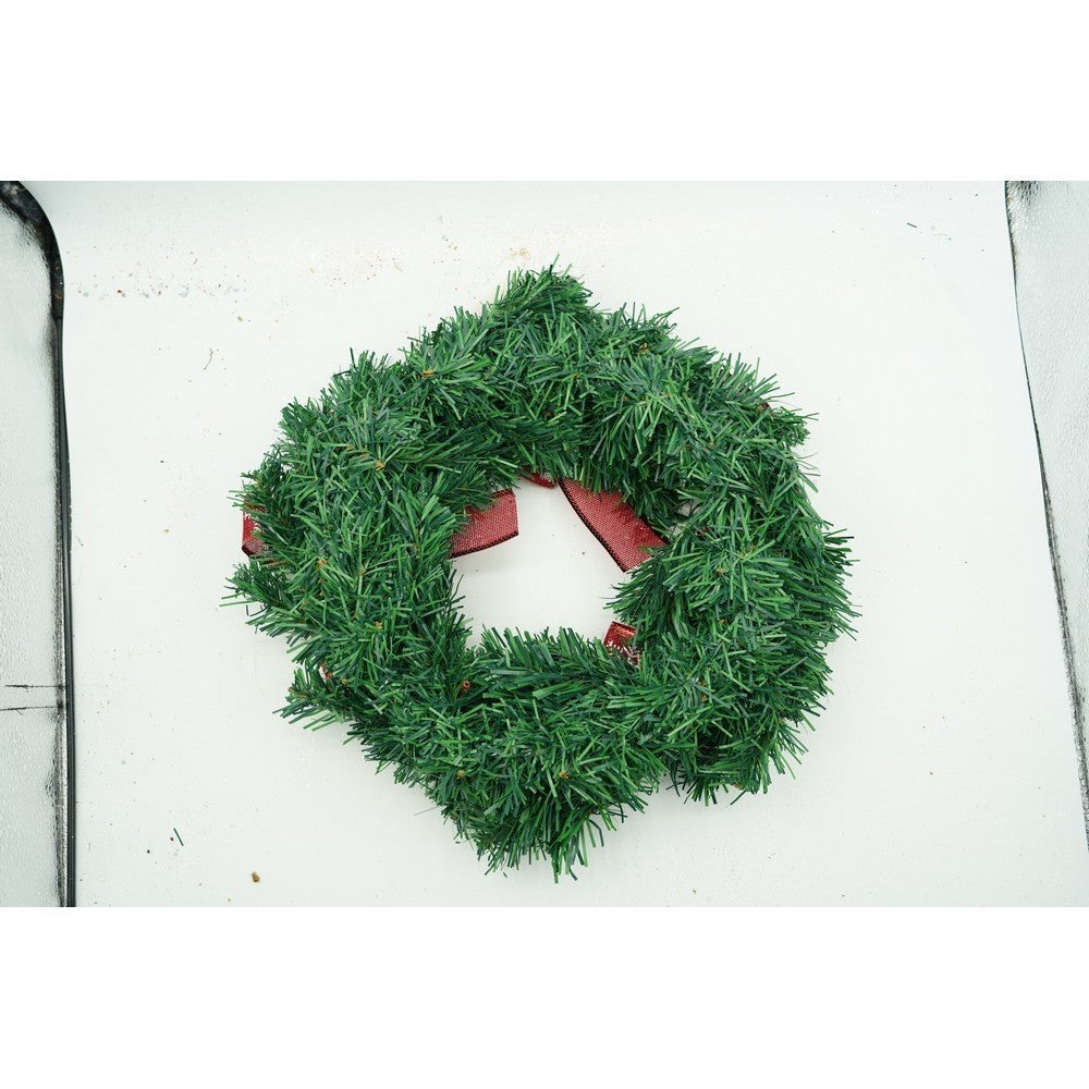 Coronita De Craciun Pentru Usa, Rosu/, 35 Cm, Pvc, Artificiala, Decorata, Interior/Exterior