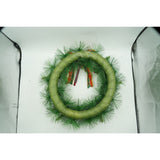 Coronita De Craciun Pentru Usa, Rosu-, 40 Cm, Pvc, Artificiala, Decorata, Interior/Exterior