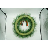 Coronita De Craciun Pentru Usa, Rosu-, 40 Cm, Pvc, Artificiala, Decorata, Interior/Exterior