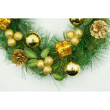 Coronita De Craciun Pentru Usa, Verde/, 35 Cm, Pvc, Artificiala, Decorata, Interior/Exterior