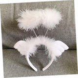 Coronita de Ingeras pentru Copii, Flippy, Bentita cu Aura, Marime Universala, Alb