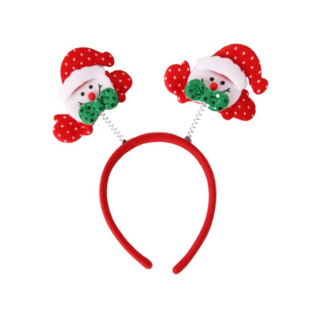 Coronita Decorativa, Vivimall, Tema Craciun, 12 x 25 cm, Model Om de Zapada, Marime Universala, Rosu/Alb - vivimall.ro