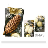 Coronita pentru Craciun Flippy, 50 cm, din brad artificial, decorata cu conuri, globulete, flori, Multicolor