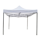 Cort Pavilion Pliabil 3x3m, Flippy, Cadru Metal Pliabil Ranforsat, Acoperis 420D 185 g/m, Polyester Oxford pentru Curte, Gradina, Evenimente, Alb