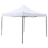 Cort Pavilion Pliabil 3x3m, Flippy, Cadru Metal Pliabil Ranforsat, Acoperis 420D 185 g/m, Polyester Oxford pentru Curte, Gradina, Evenimente, Alb