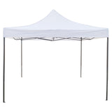 Cort Pavilion Pliabil 3x3m, Flippy, Cadru Metal Pliabil Ranforsat, Acoperis 420D 185 g/m, Polyester Oxford pentru Curte, Gradina, Evenimente, Alb