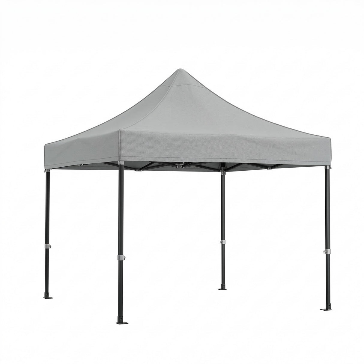 Cort Pavilion 3x3m, Flippy, Cadru Metal Pliabil Ranforsat, Acoperis 420D 280gram/mg PVC Polyester Oxford pentru Curte, Gradina, Evenimente, Alb - vivimall.ro