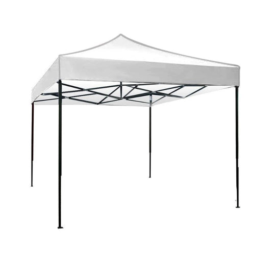 Cort pliabil pentru Evenimente Vivimall, cadru metalic pentru curte si gradina, pereti laterali, 300 x 450 cm, Alb - vivimall.ro