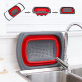 Cos De Scurgere Retractabil Pentru Chiuveta, Cu Filtru, Pentru Fructe Si Legume, De Uz Casnic, 39X12 Cm, Design Extensibil Pana La 61 Cm, Cu Manere De Prindere - vivimall.ro
