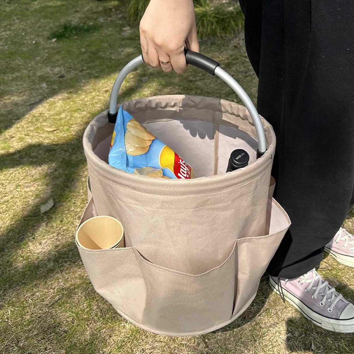 Cos De  picnic portabil Din Material Oxford, 28X28 Cm - vivimall.ro