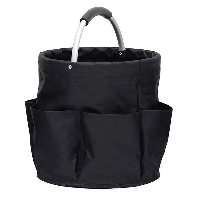 Geanta Cos pentru Scule de 17L, Vivimall, Buzunare Exterioare, Cos de Picnic Portabil, Cos pentru Plaja, Cos pentru Curatenie, din Material Oxford 600 D, 28 x 28 x 28 cm, Negru - vivimall.ro