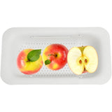 Cos De Scurgere Pentru Chiuveta De Bucatarie, Plastic, Telescopic, 36X20X5 Cm, Alb - vivimall.ro