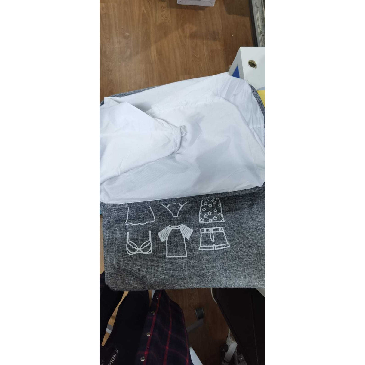 Cos Depozitare, Deschisa, 72 L, Textil, Cu Imprimeu, Resigilat - vivimall.ro