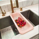 Cos Pentru Scurgere Chiuveta De Bucatarie, Plastic, Telescopic, 36X20X5 Cm - vivimall.ro