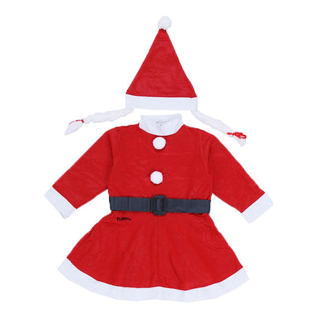 Costum Craciunita Fata, 1-3 Ani, 3 Piese, Polar