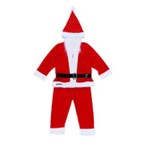 Costum Mos Craciun Baiat, 4-6 Ani, 5 Piese, Catifea