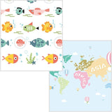 Covor din Spuma pentru Copii, Flippy, Pliabil, cu Doua Fete, Suprafata de Siguranta Antiderapant, Impermeabil, Usor de Curatat, 180 X 200 cm