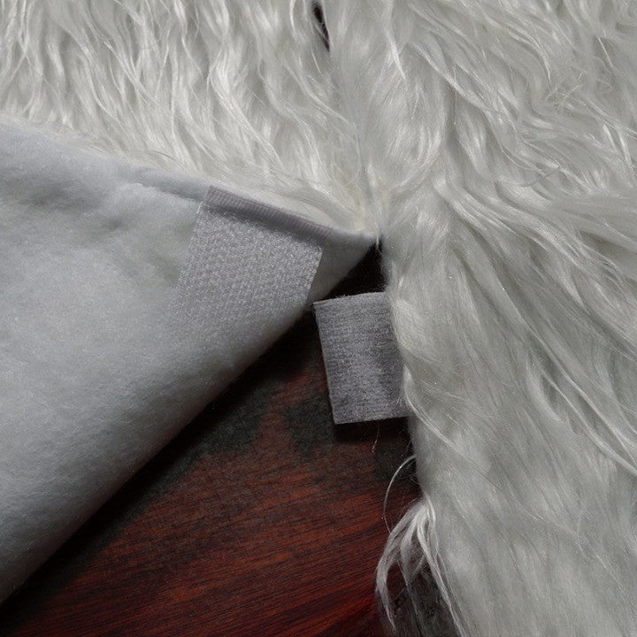 Covor Pentru Bradul De Craciun White Haipai, Diametru 120 Cm, Blana Cu O Grosime 2.5 - 3 Cm
