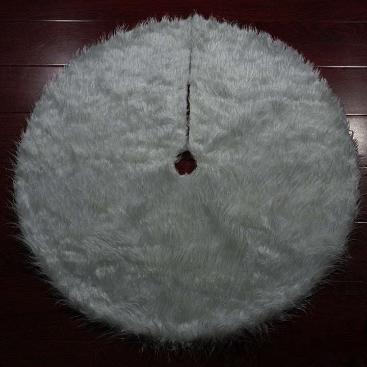 Covor Pentru Bradul De Craciun White Haipai, Diametru 78 Cm, Blana Cu O Grosime 4 Cm